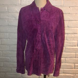 Outfit JPR Purple Leather Jacket - Size Small